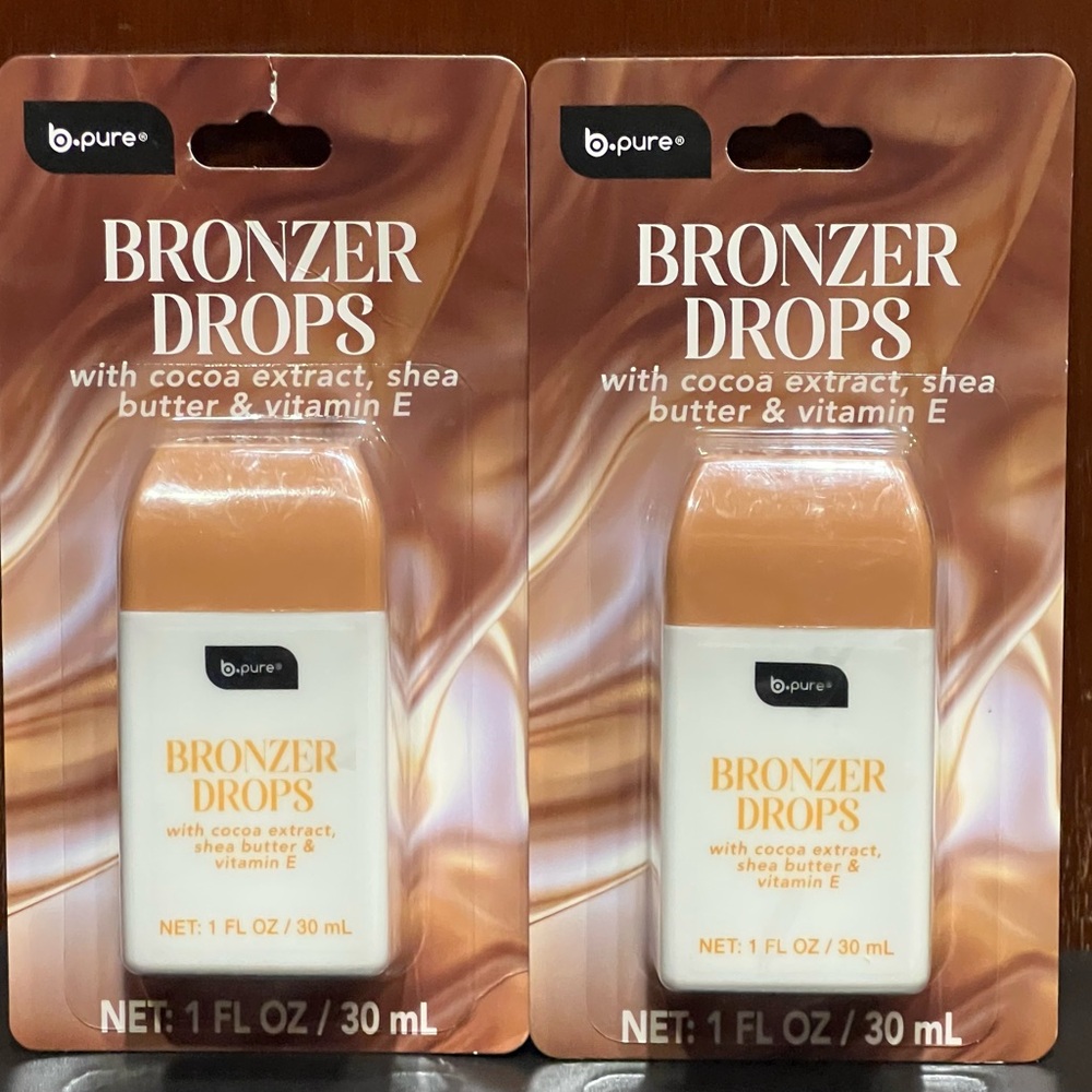 B Pure Bronzer Drops with Cocoa Extract. Set of 2.
